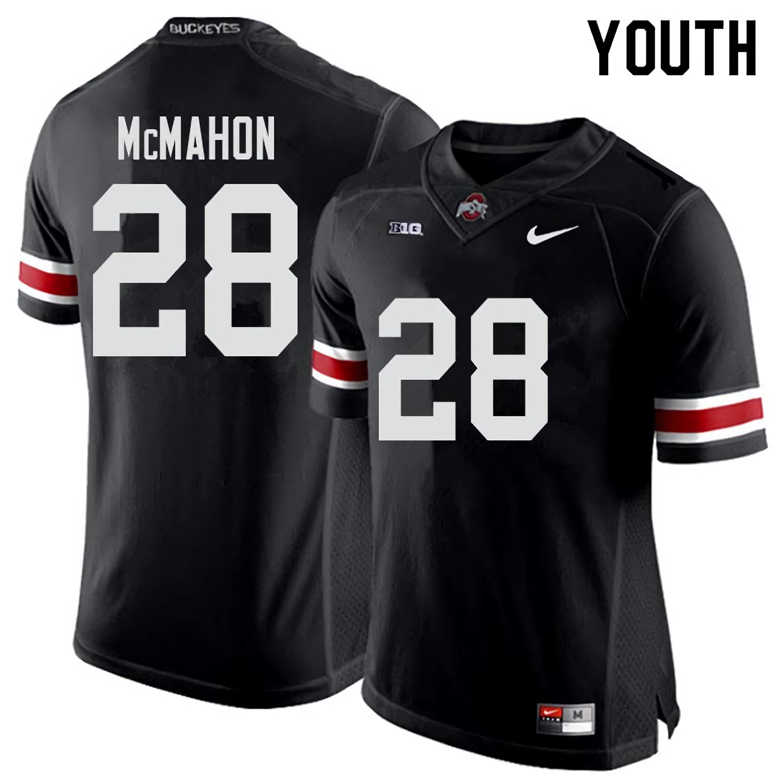 Amari McMahon Ohio State Buckeyes Youth NCAA #28 Nike Black College Stitched Football Jersey FKP5156NY